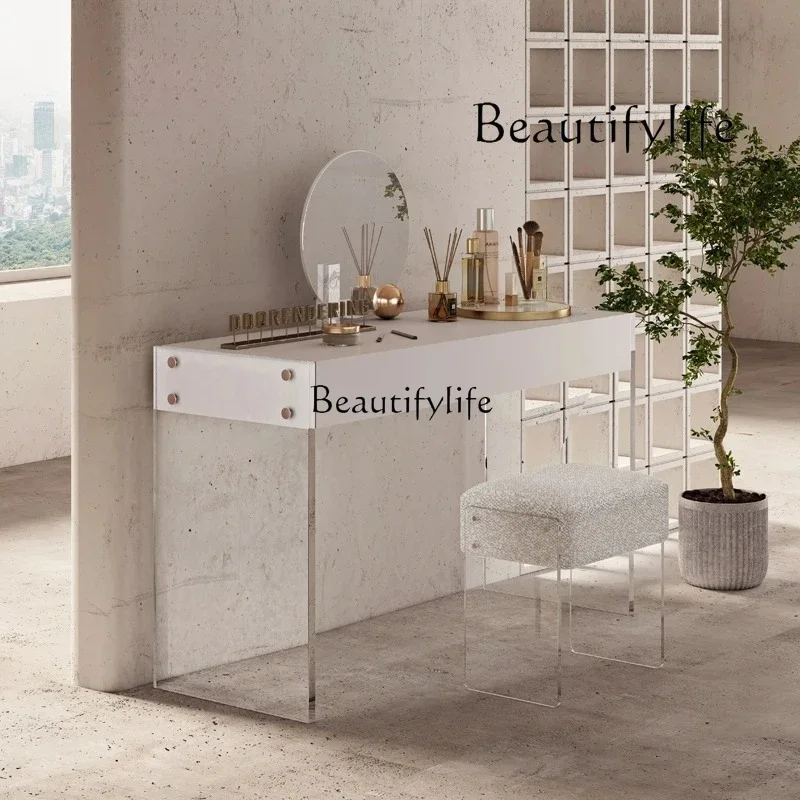 

yj5 Acrylic light luxury premium dresser set bedroom modern simple dresser small apartment makeup table