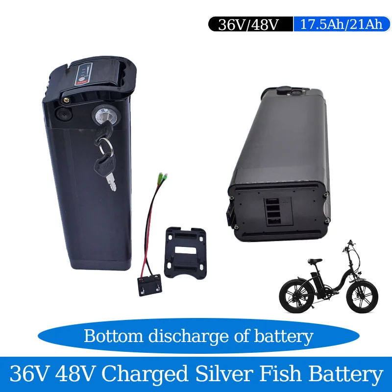 Портативный 36 В 48 В 17,5 Ач 21 Ач Silverfish литий-ионный аккумулятор высокой мощности 250 Вт 500 Вт 750 Вт 1000 Вт 36 В 21 Ач 48 В 18650 + зарядное устройство