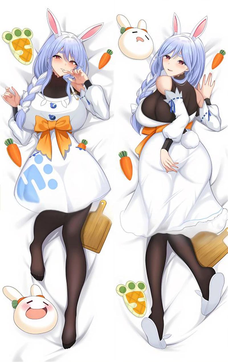 

Anime Usada Pekora Dakimakura Pillow Case Anime Hololive VTuber Hugging Body Double-sided Print Life-size Body Pillow Cover