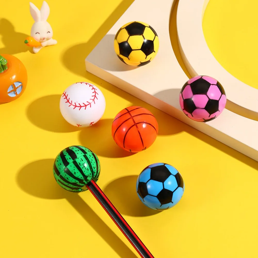 Single Hole Pencil Sharpener Plastic Pencil Sharpening Tool Basketball/football/baseball Styling Stationery