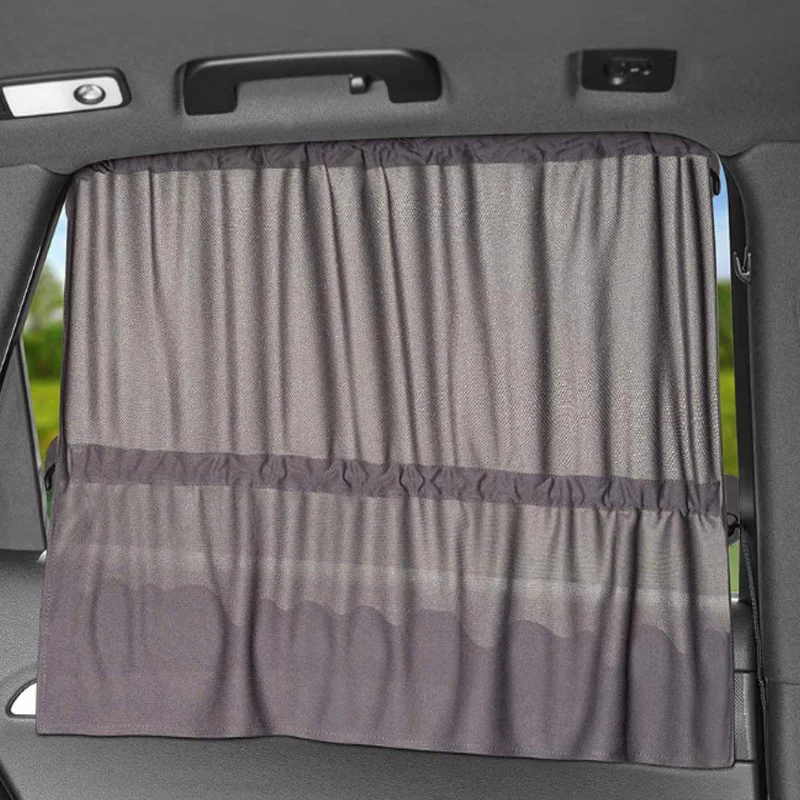 Car Curtain Suction Cup Heat Insulation Sunshade Side Window Privacy Sunscreen Heat Insulation Sunshade Car Interior Accessories