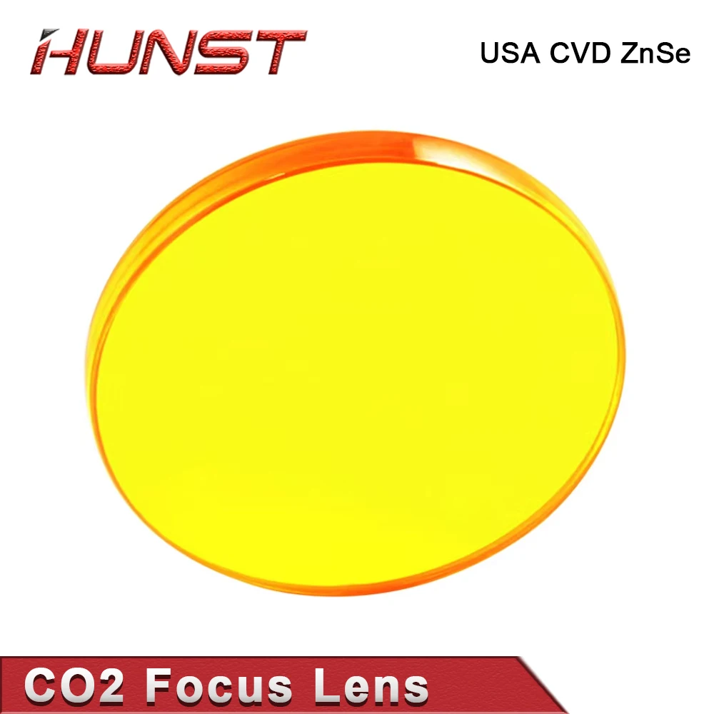 HUNST USA CVD ZnSe Focus Lens Dia 12mm 18mm 19.05mm 20mm FL 38.1 50.8 63.5 76.2 101.6mm For Co2 Laser Engraving Cutting Machine