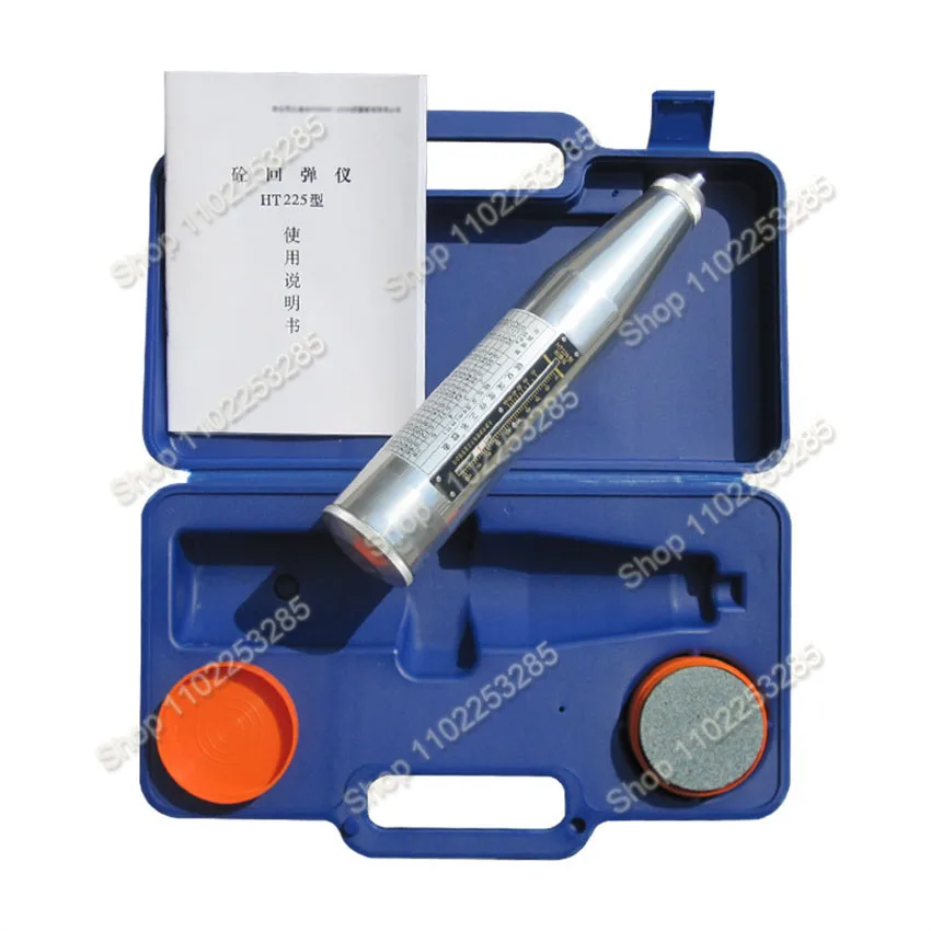 HT-225 Concrete Rebound Test Hammer Portable Schmidt Hardness Tester Hammer High Polymer Shell Resiliometer Testing Equipment