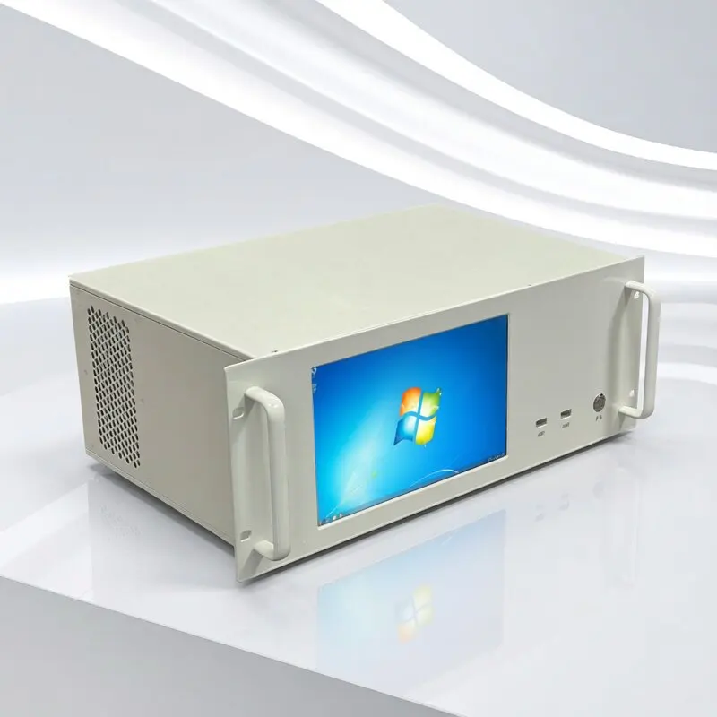 4U All Aluminum Rackmount Chassis With Screen, 8 Slot Custom CPCI Industrial Cabinet
