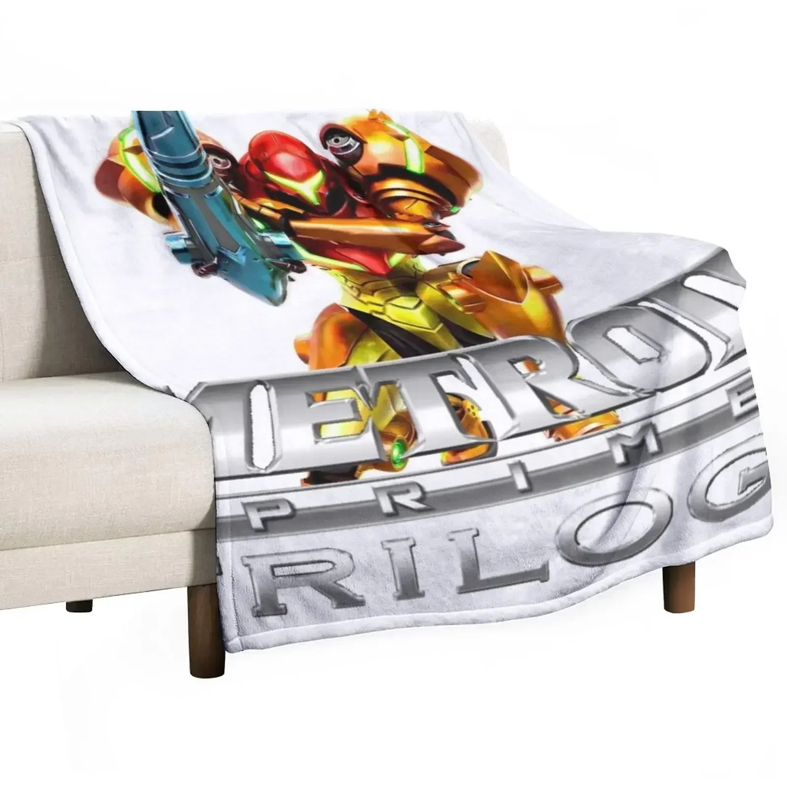 Samus Trilogy Throw Blanket Hair Cute Plaid Blankets