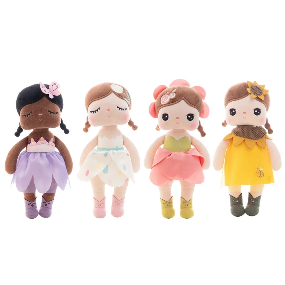 Metoo Cute Jibao Lolita Doll Plush Toys for Girls Baby Birthday Gifts Beautiful Doll with Dress Stuffed Toys for Kids Children