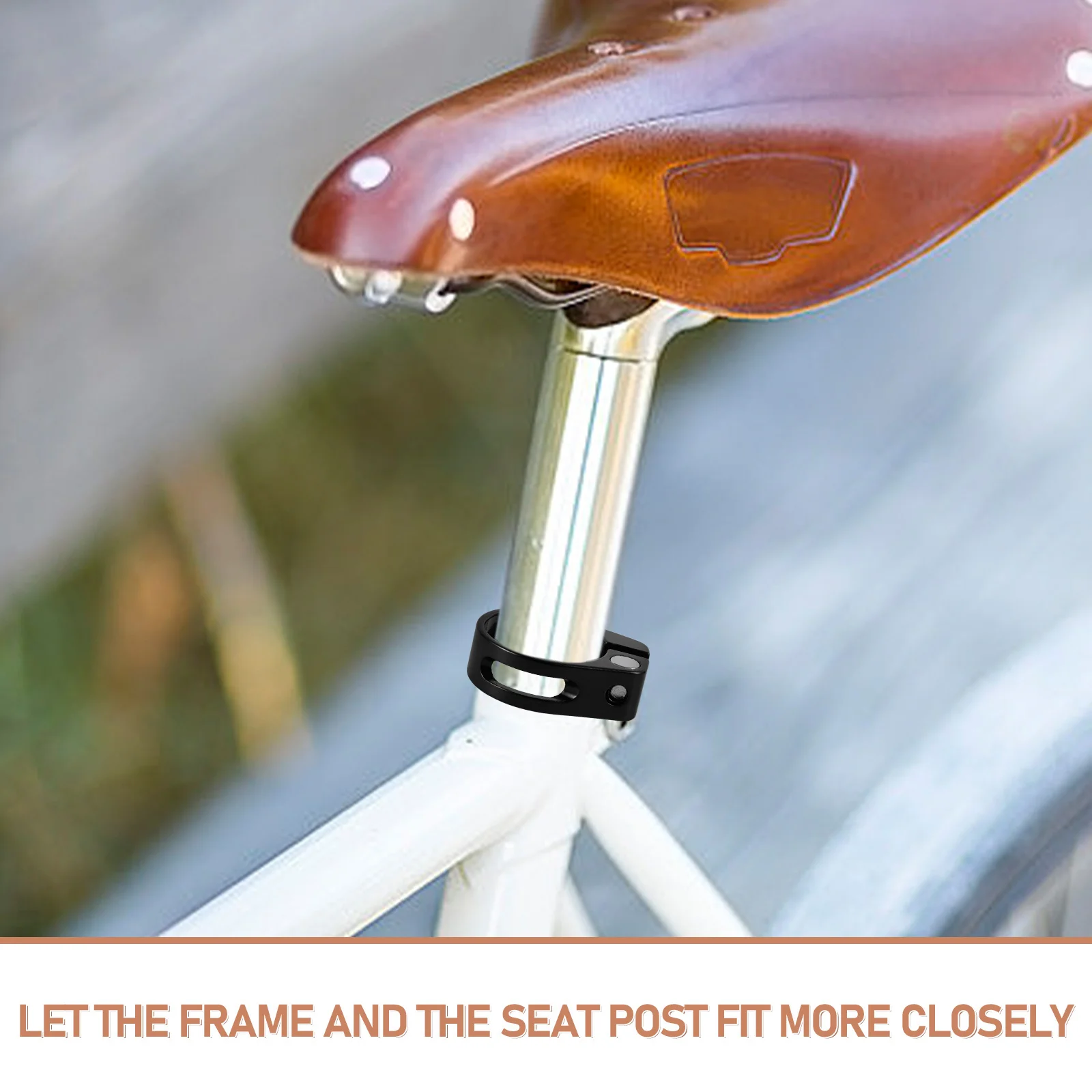 

Aluminum Alloy Seatpost Clamp 27.2Mm Bolt Type For Folding Bike Mountain Road Bicycle Seat Tube Clip Bike Supplies