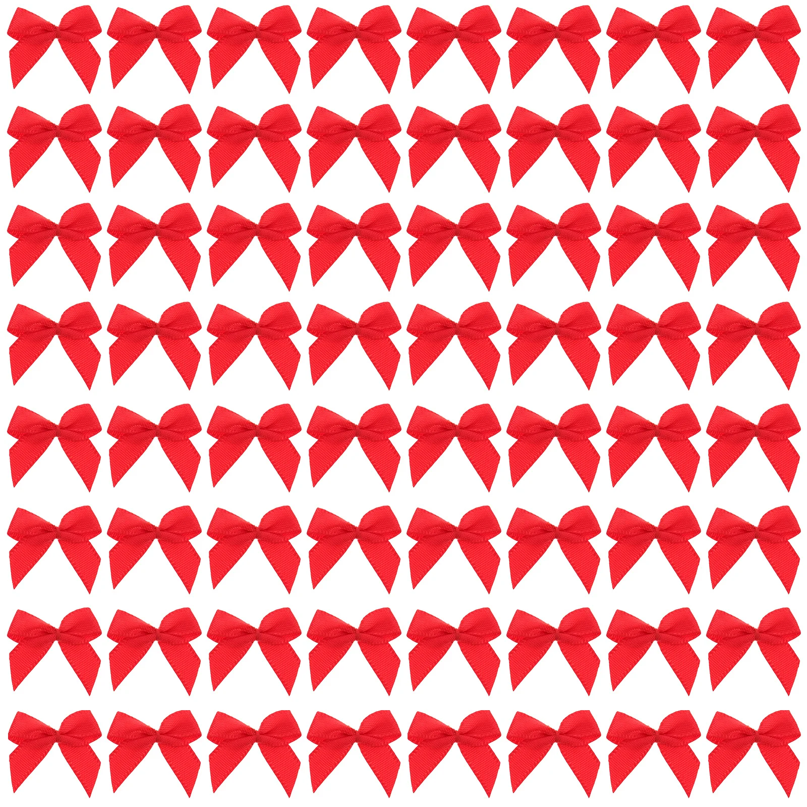 

100Pcs Red Bowknot Decorations Handmade DIY Bow for Clothing Hairpin Making Xmas Wedding Craft Accessories DIY Bowknot