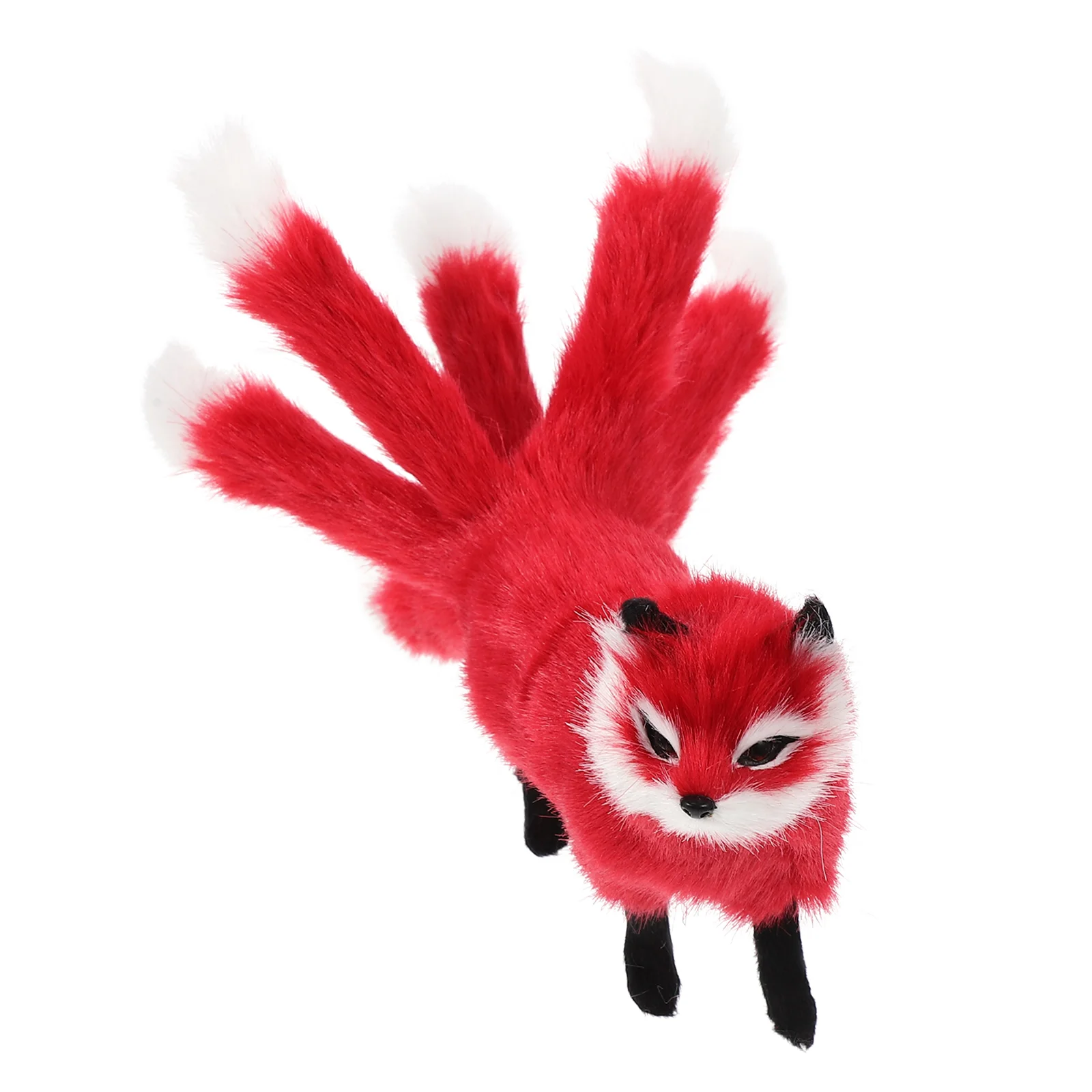 9 Tail Fox Toys Simulation Adorable Foxes Portable Lovely Animal Ornament Nine-tailed