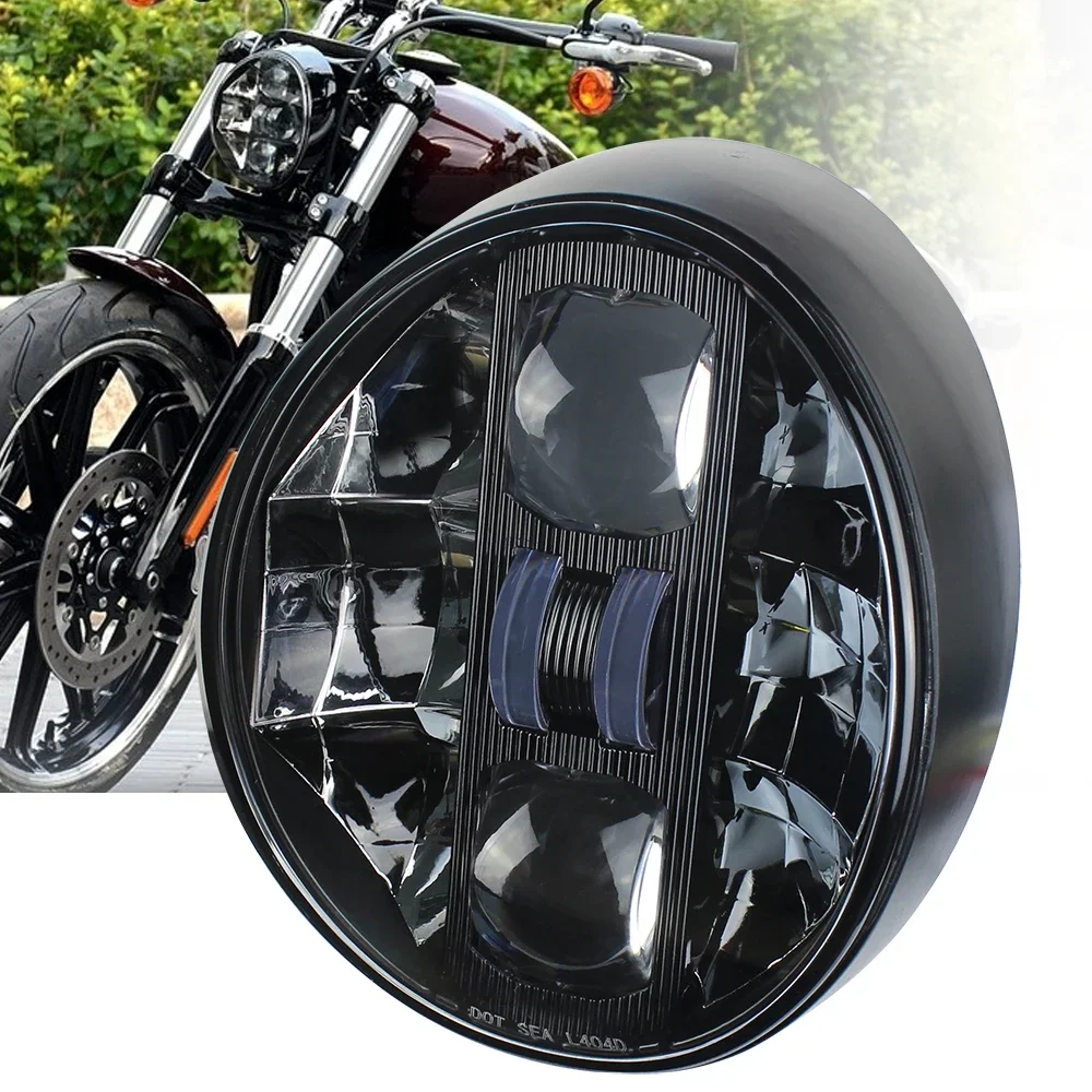 

Motorcycle LED Headlight White Daytime Driving Light For Harley Softail Breakout Headlight 2018+