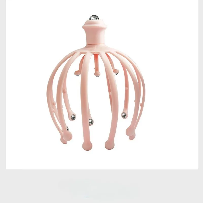 

12 Arm 18 Ball Chapter Fish Head Relaxing Massager Soul Retrieval Device Home Office Use Portable Pain Relieving Head Pressure