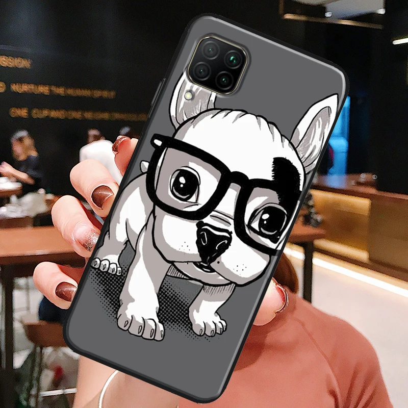 French Bulldog Art For Huawei Honor X8a X7a X9a X8 50 70 90 Lite Magic5 Pro P20 P30 P40 P50 P60 Nova 9 5T Case