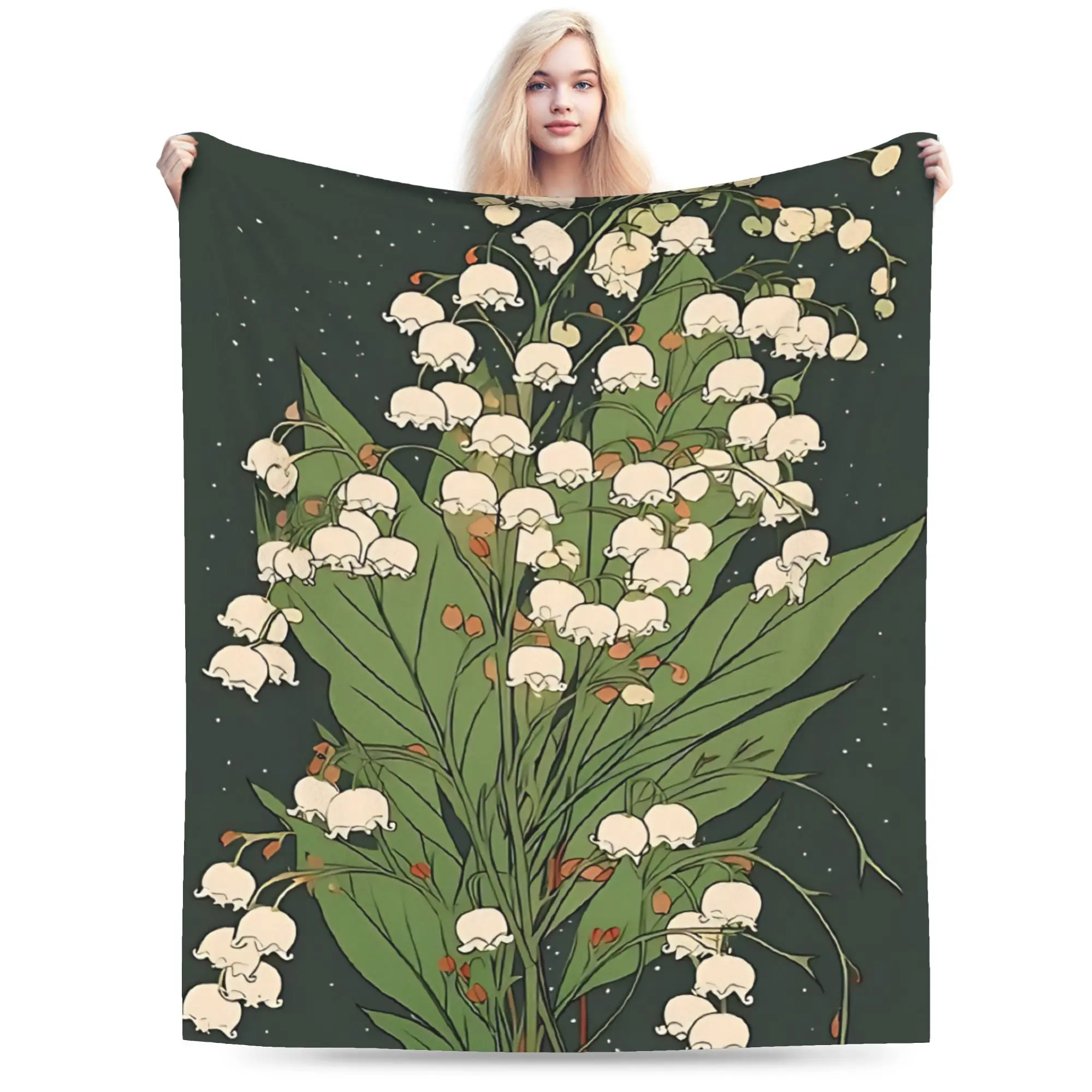Flower Market  Warm Blankets  Kids Adult Plush Throw Blanket Fashion Couch Bed Flannel Bedspread Sofa Bed Cover