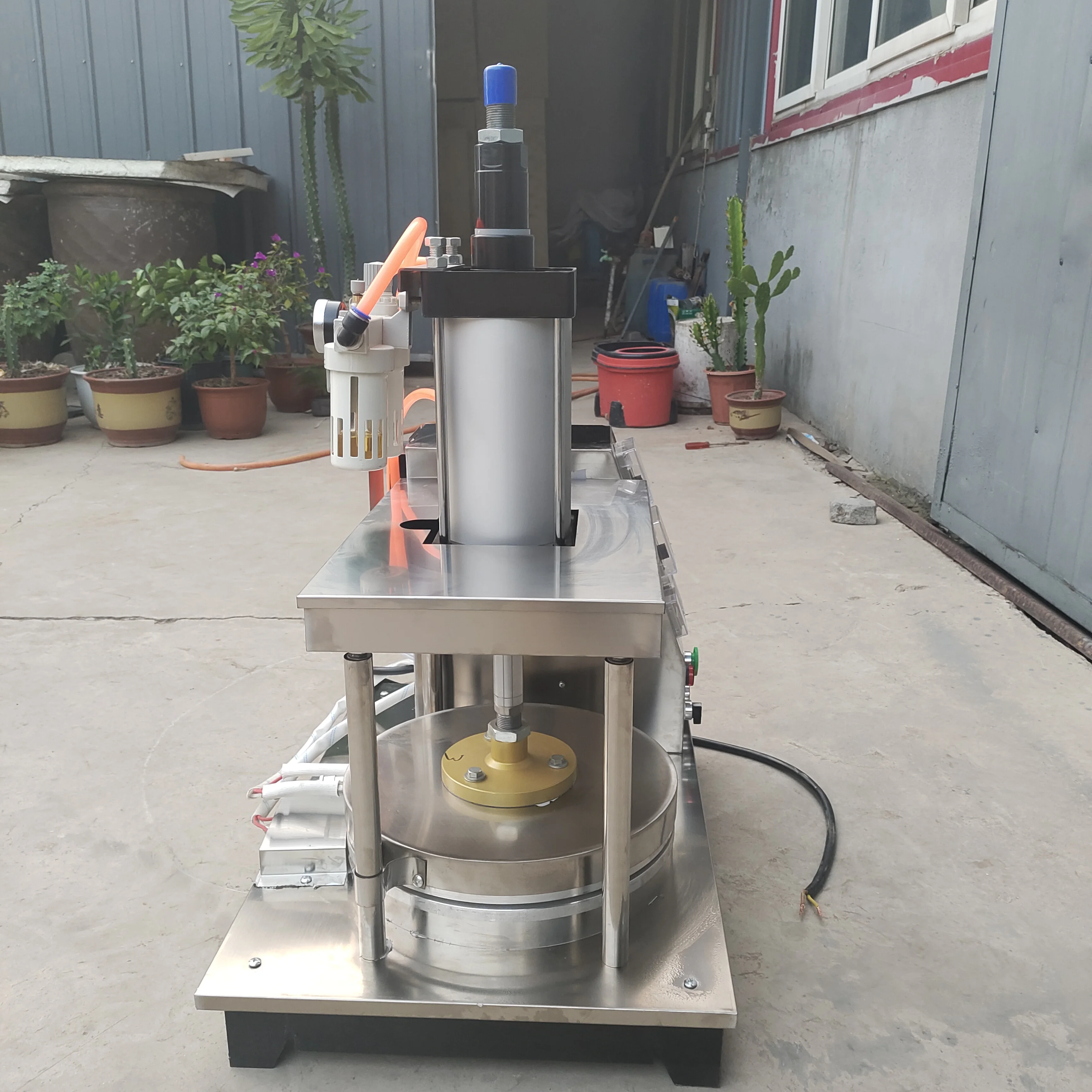 Dough Press Machine Commercial Spring Rolls Pancake Machine Roast Duck Cake Dough Flattening Press Machine