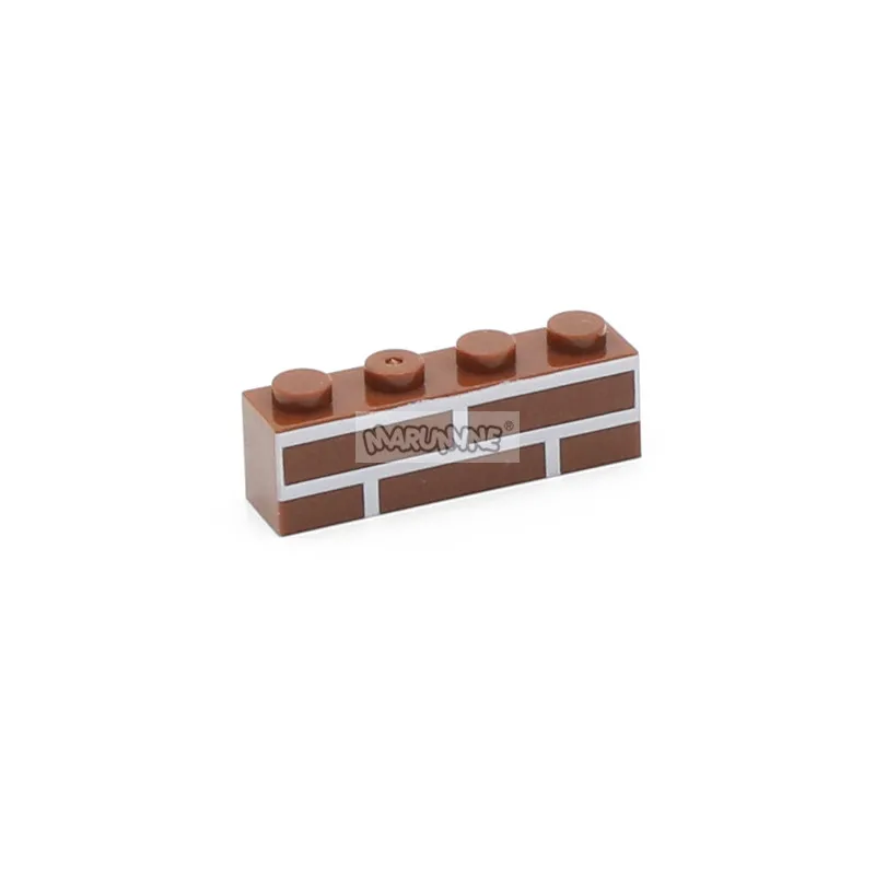 Marumine MOC Bricks 100PCS 1x4 House Wall Building Blocks Cube Parts Compatible with 15533 Construction Idea Accessories Parts