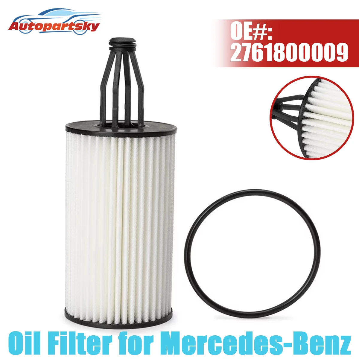 High Quality Engine Oil Filter W/ O-ring 2761800009 A2761800009 OX814D For Mercedes-Benz C300 E400 GL550 ML350 R550 SL400 Repair