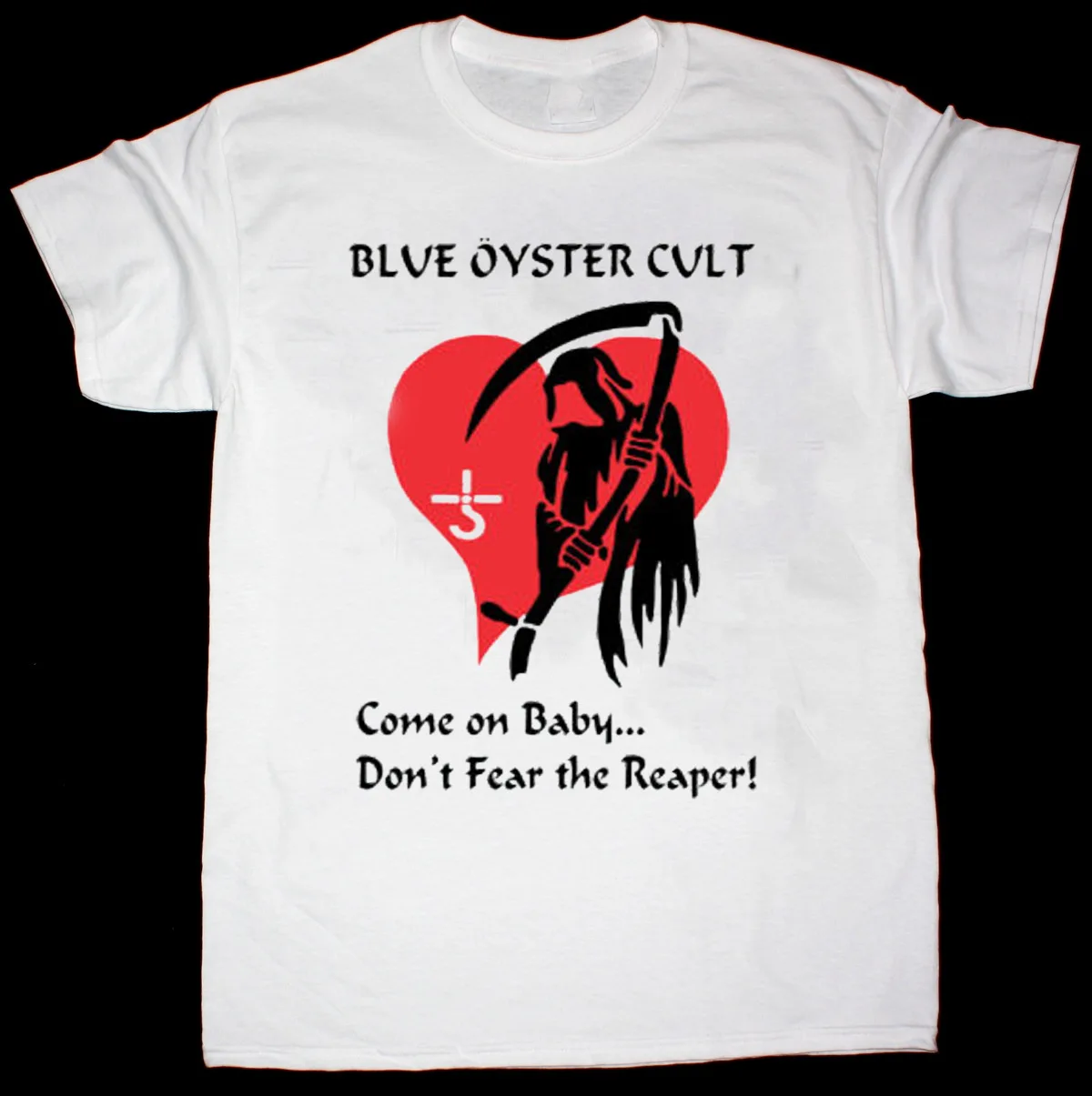 Blue Öyster Cult Band Short Sleeve White All Size Unisex T-Shirt