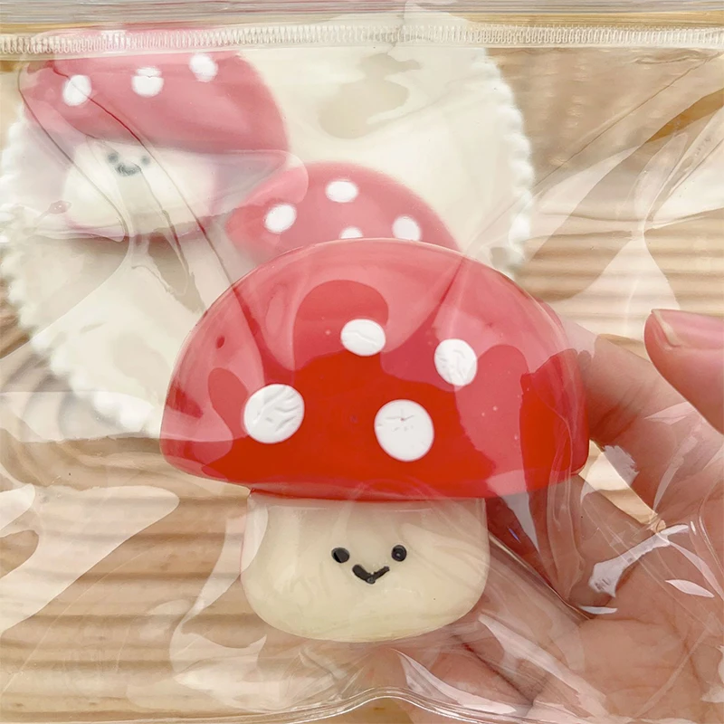 Cute Mushroom Squeeze Toy Mochi Toy Soft Stress Relief Toys Cute Mushroom Squishy Toy Stress Release Hand Relax Gifts