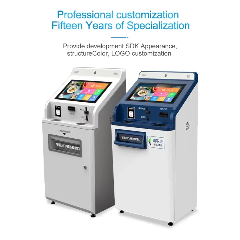 19-inch 22-inch Self-Service Terminals All-in-One Touchscreen Kiosks SDK Enabled Multi-OS (Linux/Windows/Android)