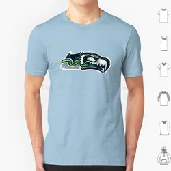 Sneezehawks T Shirt Big Size 100% cotone Football Sports Seahawks Seattle