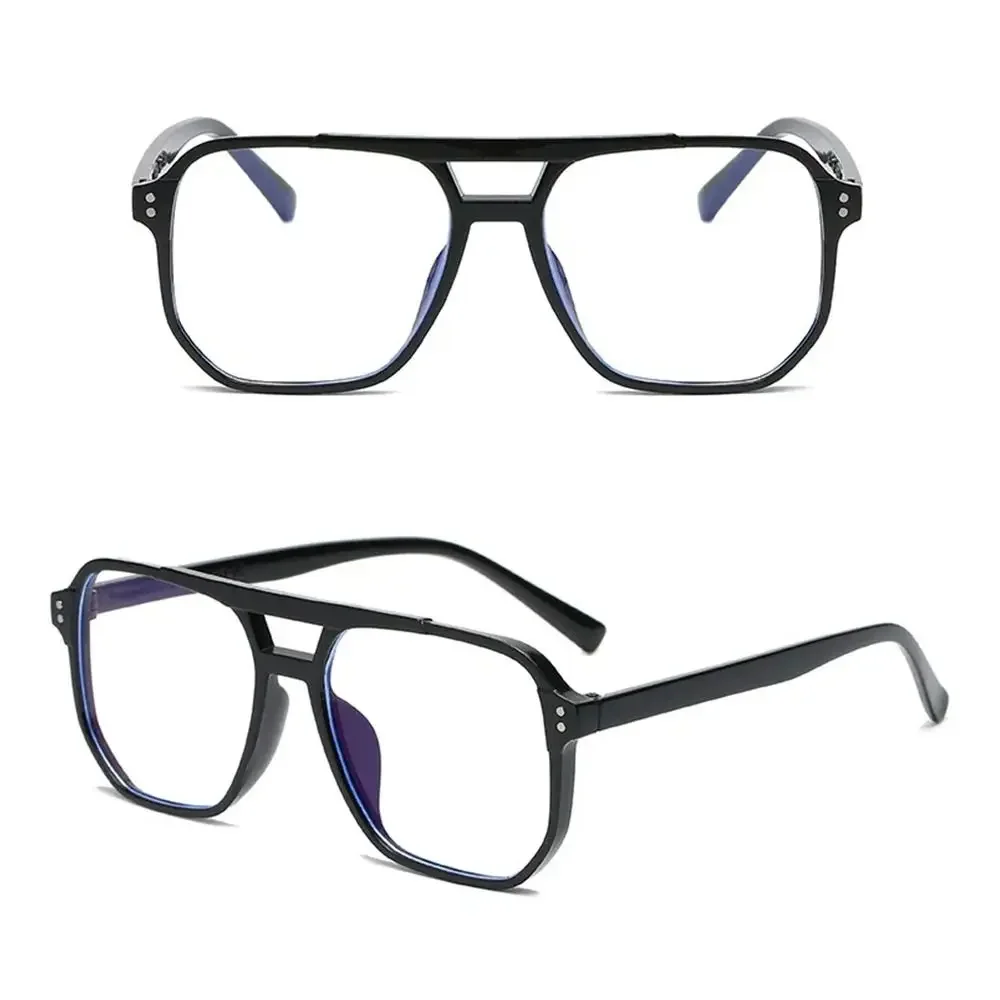 Monture de lunettes d'ordinateur transparente pour hommes et femmes, lunettes carrées anti-lumière bleue, lunettes bloquant les lunettes, lunettes optiques