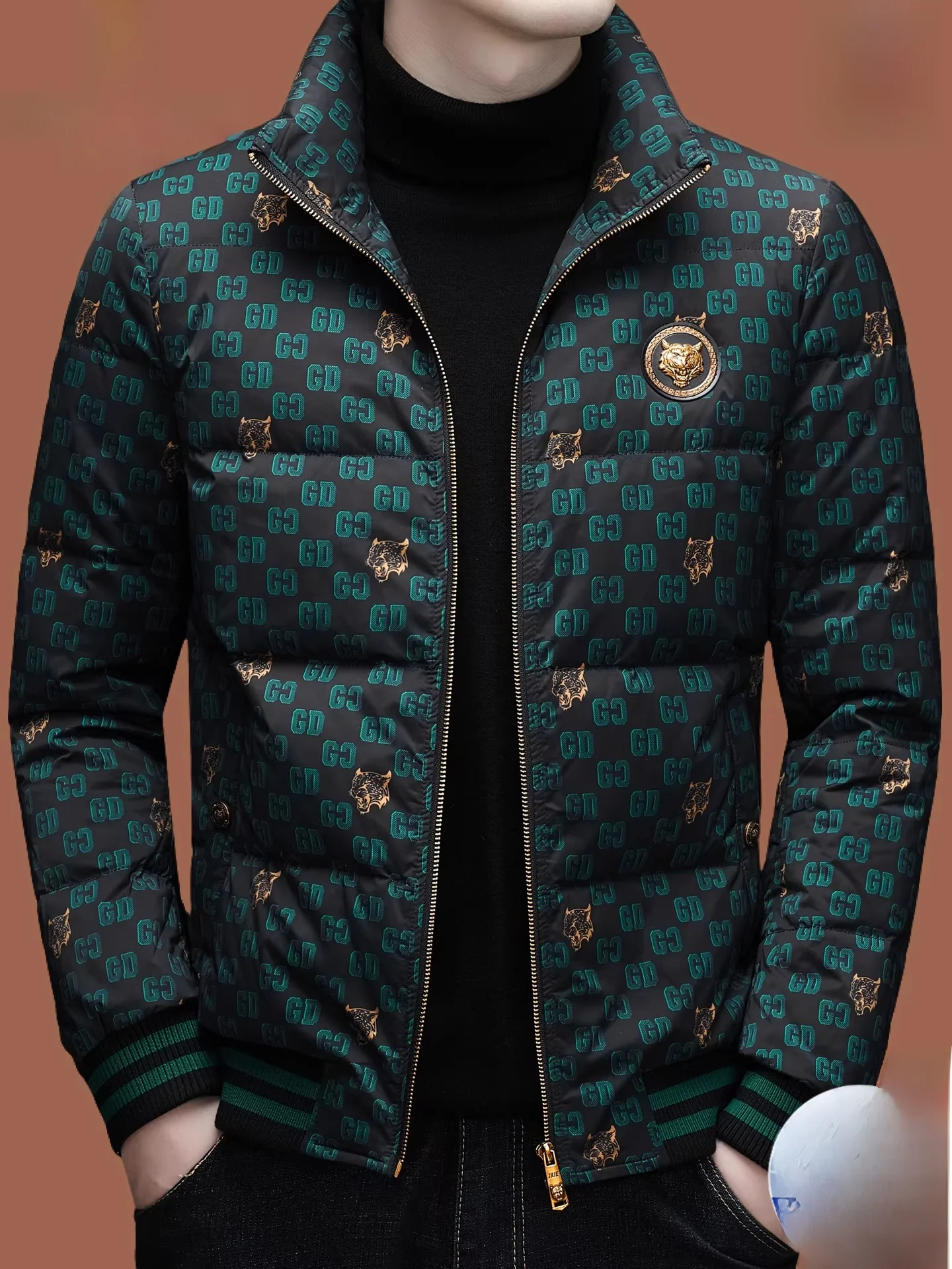 

Мужская пуховая куртка Pierre Cardin с воротником-стойкой, новая, легкая, класса люкс, с принтом, теплая верхняя одежда