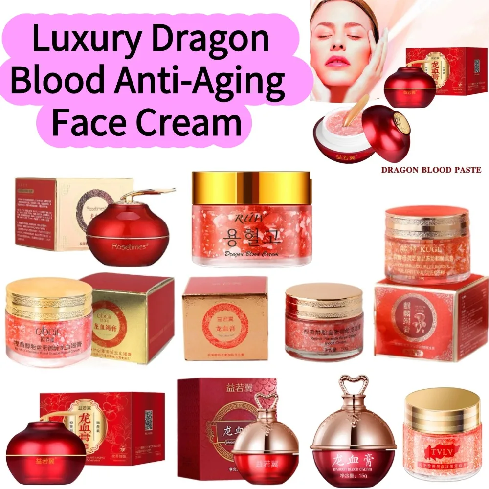 Luxury Dragon Blood Anti-Aging Face Cream Retinol Extract Youth Renewal Moisturizing Skin Care Overnight Facial Essence Cream