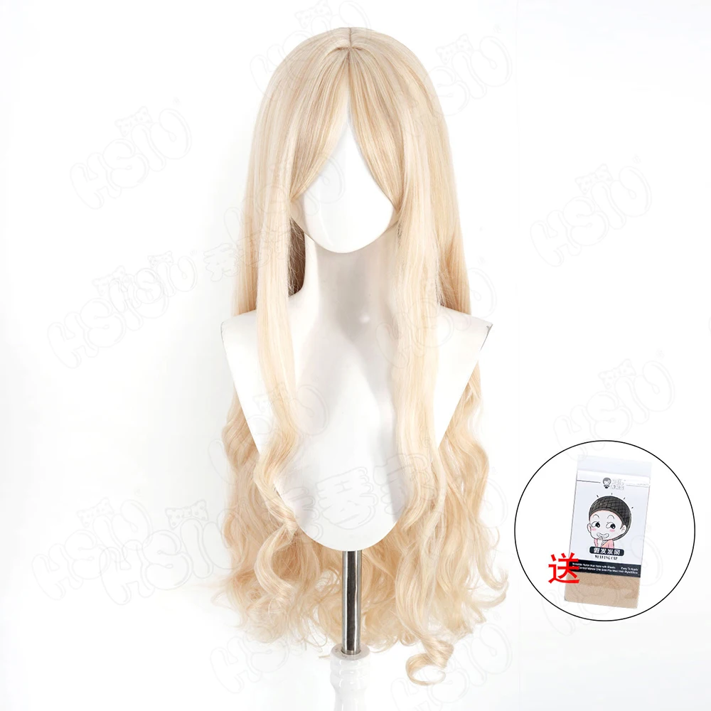 ゲームブルーアーカイブ 翠園セイヤ コスプレウィッグ 90CM 黄色のロングヘア合成ウィッグ+ウィッグキャップ パーティー ハロウィンウィッグ