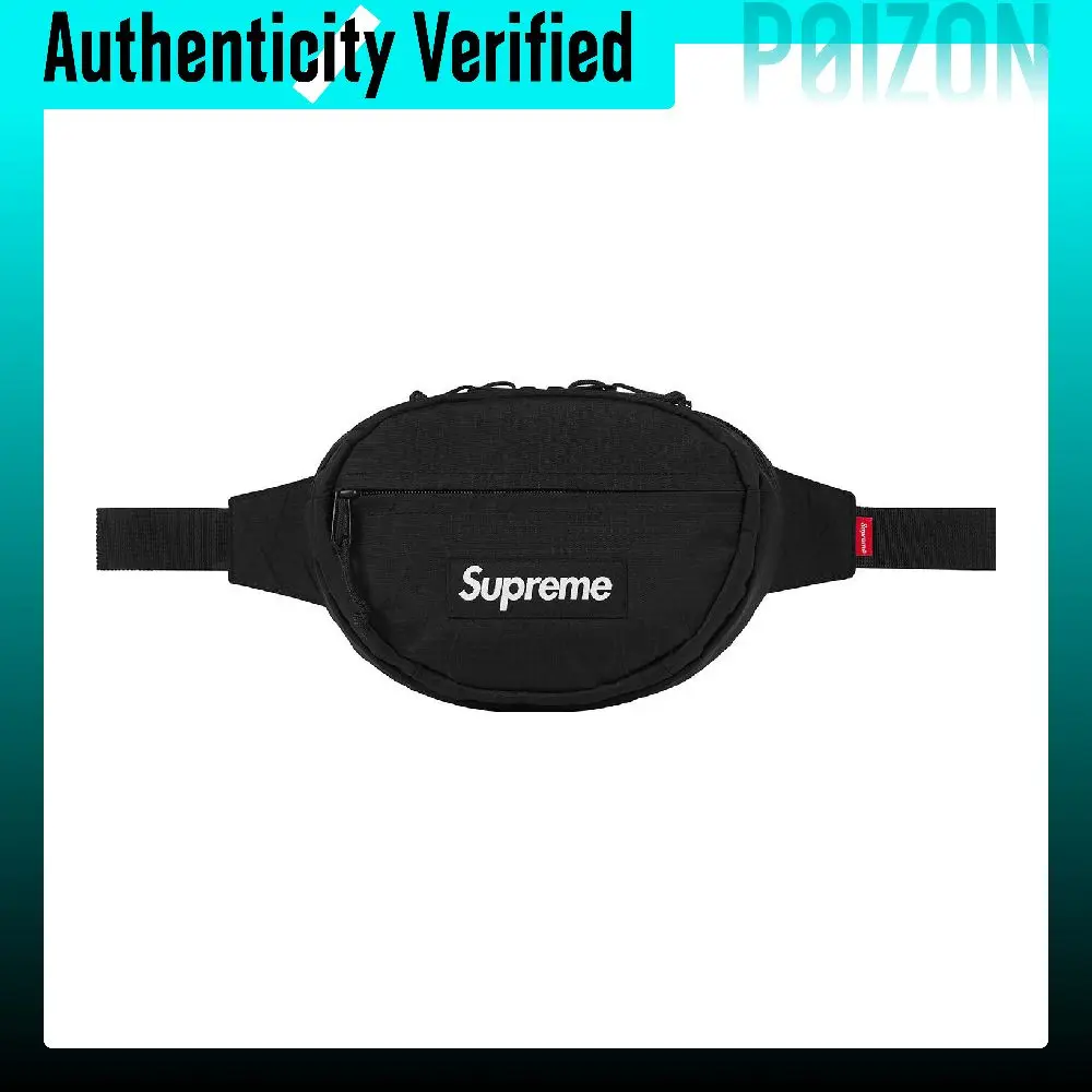 Supreme FW18 Fabric Sling Bag, Crossbody Bag, Fanny Pack Regular Unisex Black SUP-FW18-6950