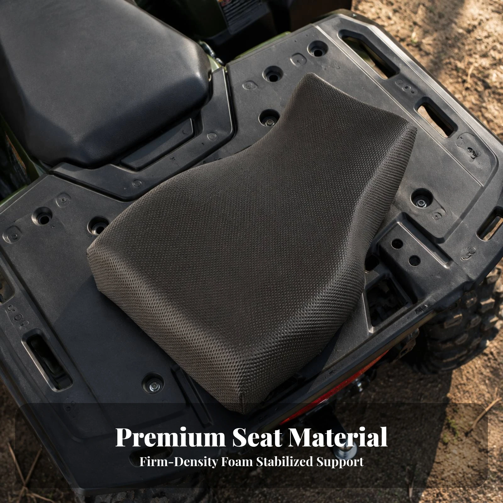 ATV Seat Cushion Textured ATV Seat with Mounting Hardware Comfortable Long-Lasting for off-Road Riding