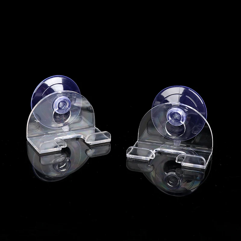 2pcs Shaver Holder Suction Cup Transparent Hook Razor Rack Waterproof Removable Non-slip Fixed Gasket Strong Vacuum Cups