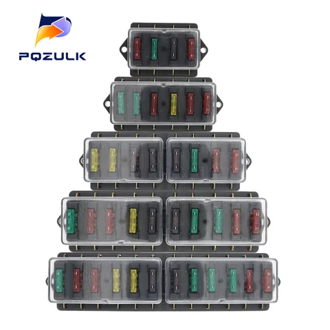 Araba sigorta tutucu 4/6/8/10/12 Yollu Devre Standart ATO Blade Sigorta Kutusu Blok Tutucu 12 V/24Ve 22mm Gidon Motosikletler E-Bisikletler
