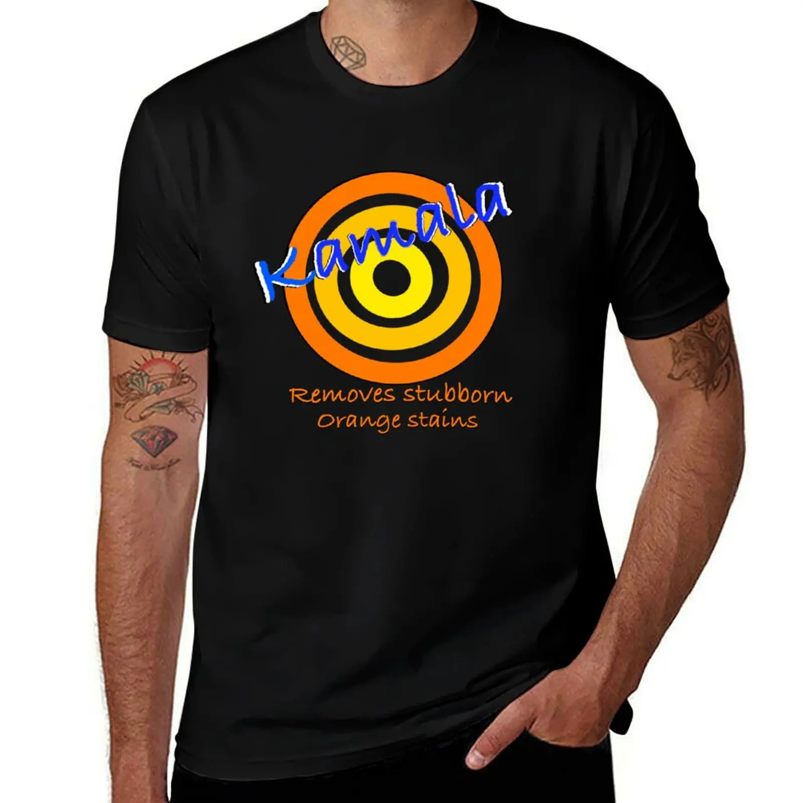 

Kamala, Removes Stubborn Orange Stains T-Shirt funny t shirts cotton man graphic t shirt T-Shirt