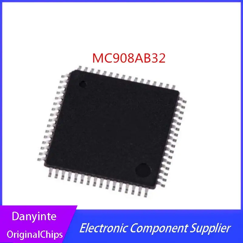 NEW  5PCS/LOT  MC908AB32 MC908AB32CFUE MC908AB32CFU 908AB32CFUE  QFP-64