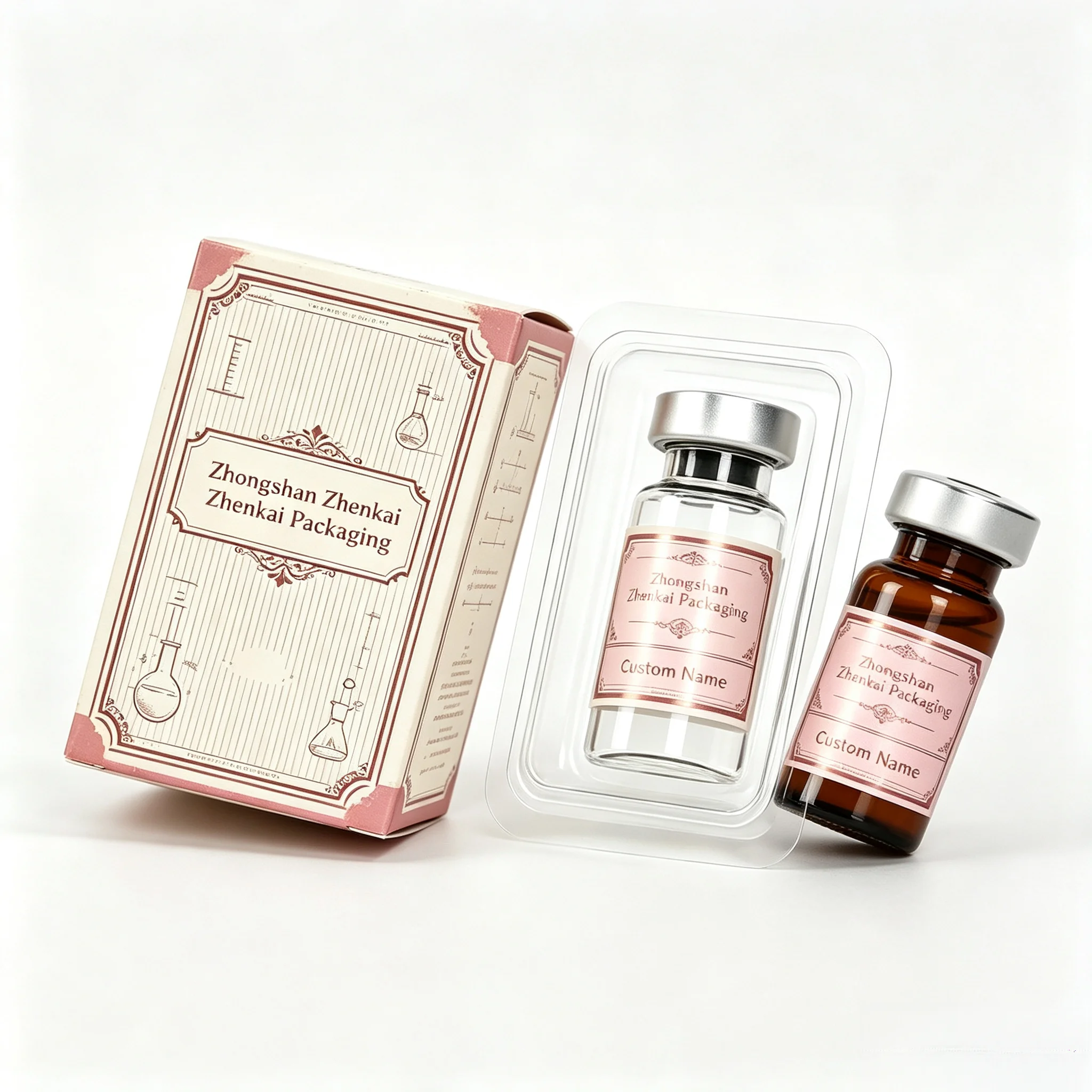 Custom Logo Print Vinyl Decal Stickers Customized Self‑Adhesive Vial Labels for Container Marking