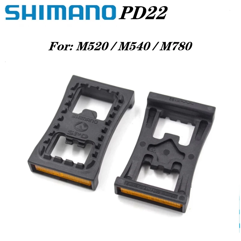 Shimano SM-PD22 MTB Pedal Cleats Flat Adapter Self-focking Pedals Flat Plate Conversion Device Suitable for SPD M520 M540 M780