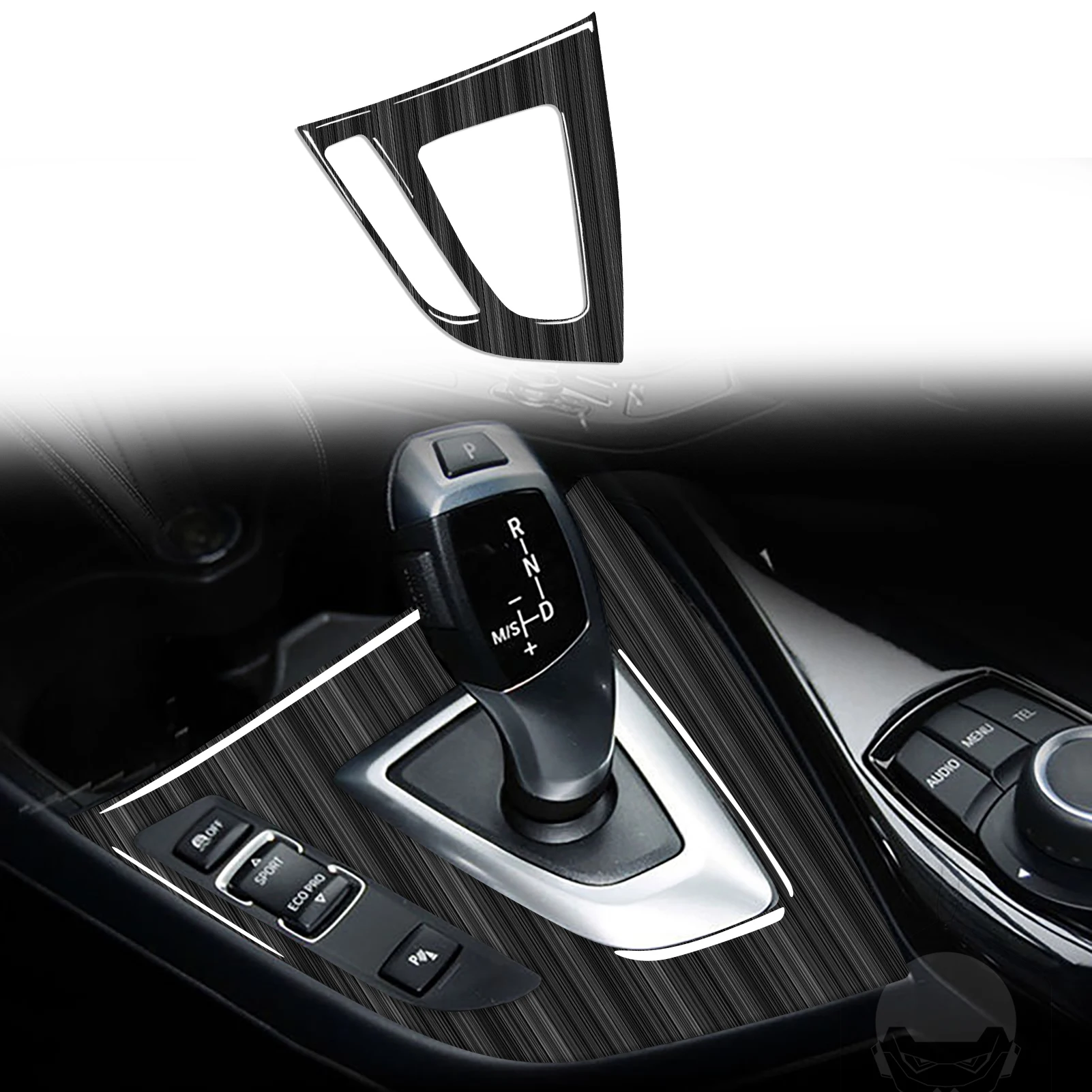 

For BMW 1 2 Series F20 F21 2012—2015 Black Streak Car Accessories Gear Shift Panel Cover Frame Trim Sticker Modification