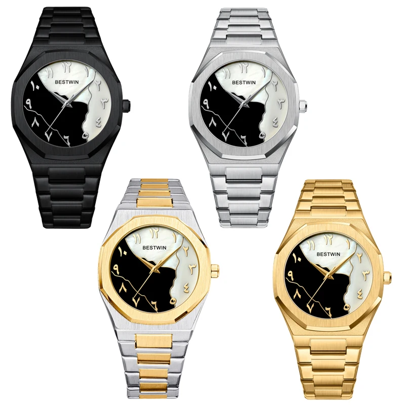 Men's Classic Digital Dial Quartz Wristwatch Featuring Shell Face Waterproof Design Ideal for Casual Business and Everyday Wear