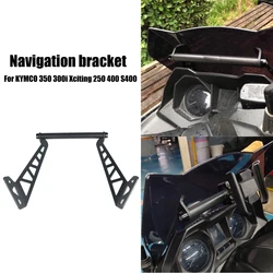 Soporte frontal para teléfono móvil, placa de navegación GPS, 22mm, para KYMCO 350, 300i, Xciting 250, 400, S400