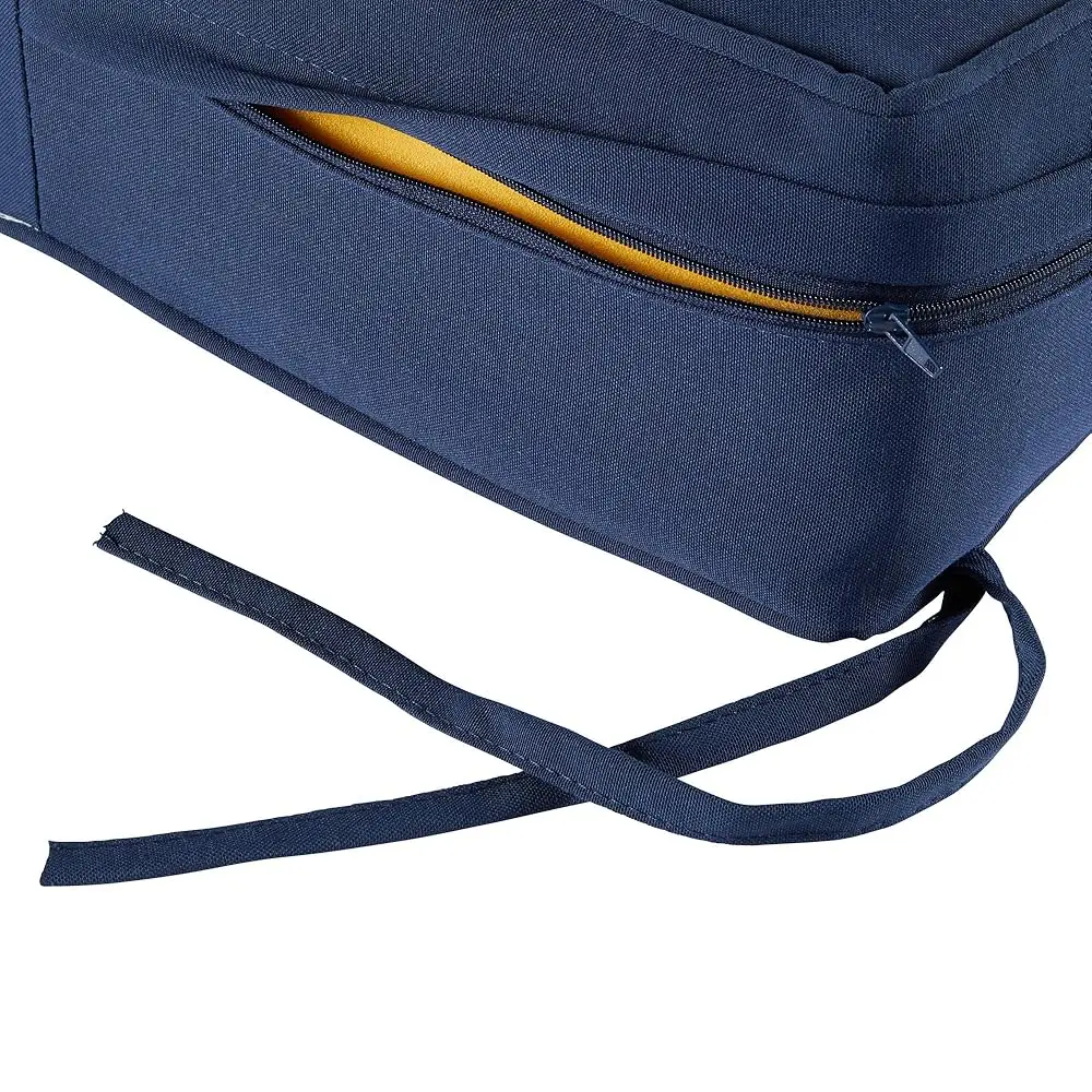 Outdoor Deep Seat Cushion, 2 Piece Set, Navy