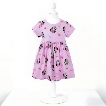Summer Girl Short-sleeved Dress Cute Minnie Princess Style Casual Sundress for 2-6 years Kids Baby Version 6