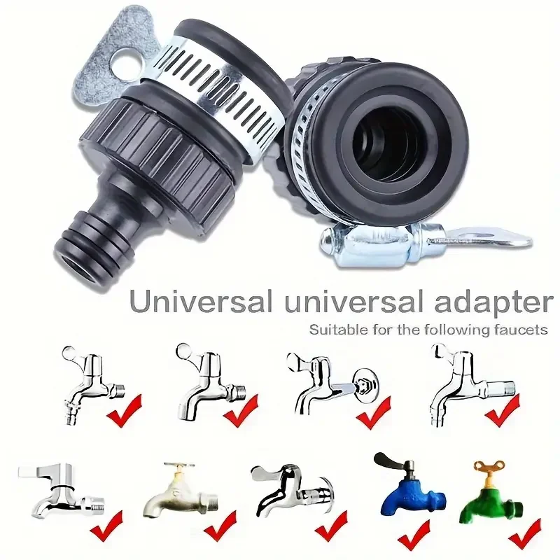 Universal High-Pressure Hose Connector with Built-in Water Filter - Fits EU/US Threads, Leak-Proof for Car Wash Guns & Garden Wa #3
