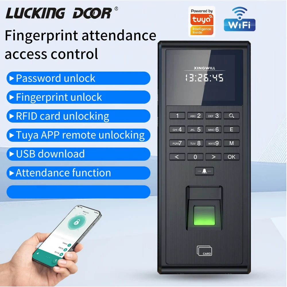 Smart Home Door Lock - Tuya Smart Biometric Fingerprint Recognition Time