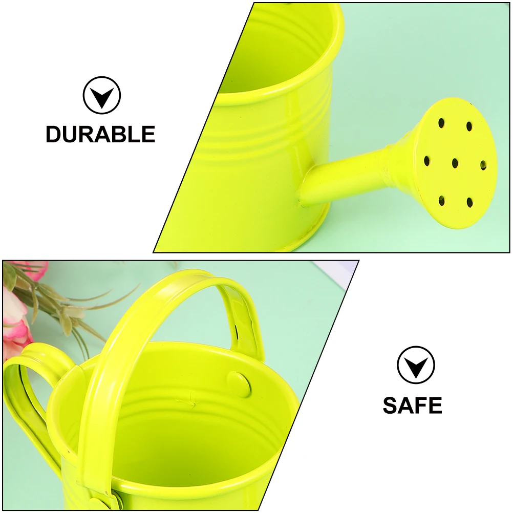 

2pcs Garden Children Watering Pot Iron Durable Long Mouth Spray Bottle Thickened Base Easy Refill Eco-Friendly Home Outdoor