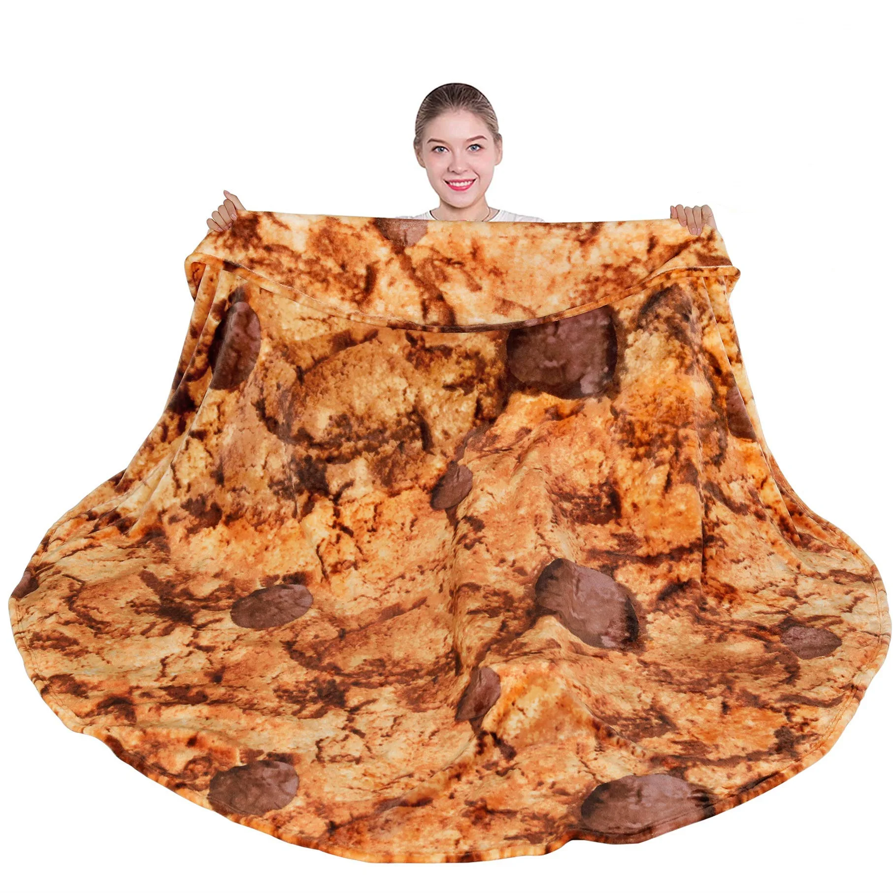 Mexican burrito pizza sesame seed cake flannel blanket digital printing creative warmth