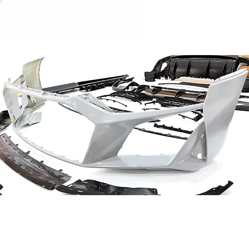 2021Year Car Auto Body Parts Carbon R8 Full Body Sets Grille Front Bumper Rear Bumper R8 Facelift Car Bumpers Conversion Kit