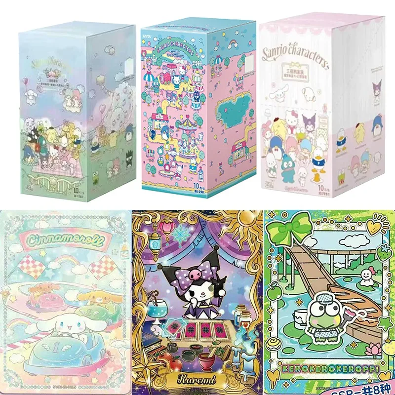 Cartes à collectionner rares UR en feuille d'or de la série Sanrio Dreamland Paradise Vol.2 de KAYOU, pack de films Sanrio Family, cadeaux