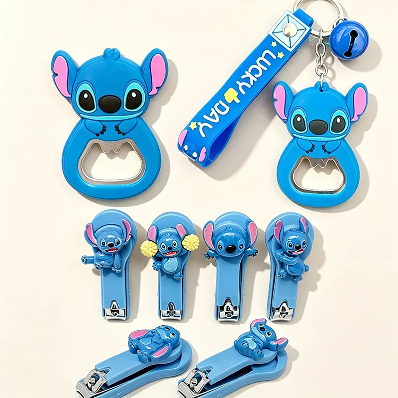 Disney Stitch Keychain Accessories，Funnny Bottle Opener,Home Supplies，Portable Key Accessories，Nail Clippers,Cute Nail Clippers