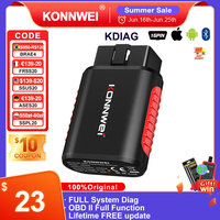 KONNWEI KDIAG Bluetooth Full System Auto Diagnostic Tool Oil Reset Battery Match Resets Car Scanner Code Reader Lifetime free