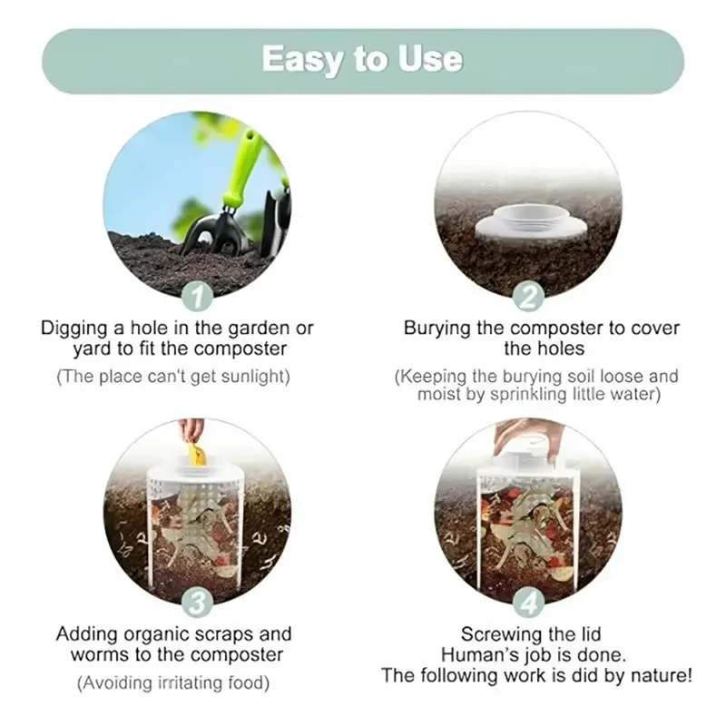 AT44-1 Pcs Outdoor Plastic Com - Compost Bin review and price